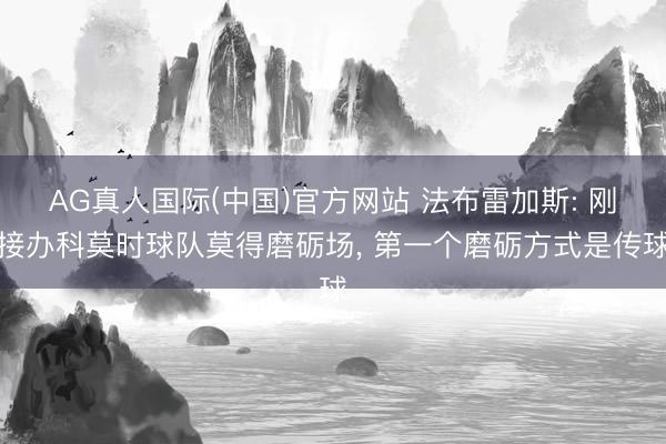 AG真人国际(中国)官方网站 法布雷加斯: 刚接办科莫时球队莫得磨砺场， 第一个磨砺方式是传球
