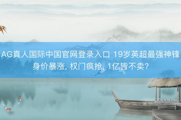 AG真人国际中国官网登录入口 19岁英超最强神锋身价暴涨， 权门疯抢， 1亿皆不卖?